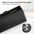 thumbnail image 7 of Petocase for iPhone 16 Pro Max Case,Leather Wallet with Card Holder,Magnetic Closure 360 Full Shockproof Protection Drop Absorption Phone Cover with Card Slots,Black, 7 of 7