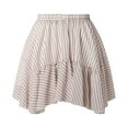 thumbnail image 5 of Bermuda Shorts for Women Low Rise Lace Mini Skirt Pleated Ruffle Skirt Flowy Asymmetrical Underskirt Fairy Half Skirt Beach Vacation Trendy 2025 S-L, 5 of 7