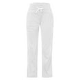 thumbnail image 6 of Yievot Womens Straight Leg Sweatpants with Pockets Drawstring Elastic Waisted Wide Leg Pants for Running Yoga Workout, 6 of 8