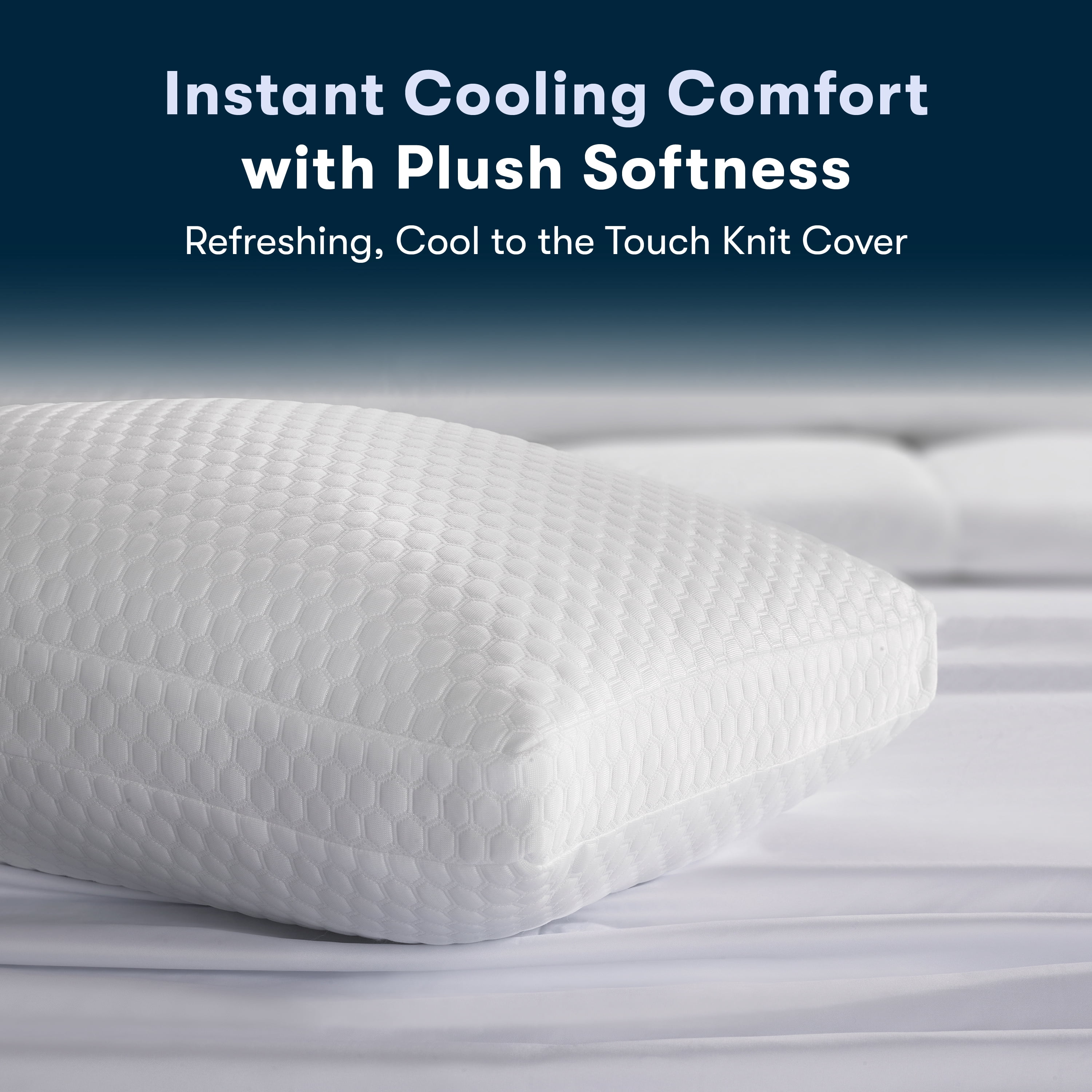 Sertapedic Chill Nites Cooling Balanced Support Pillow, Standard/Queen