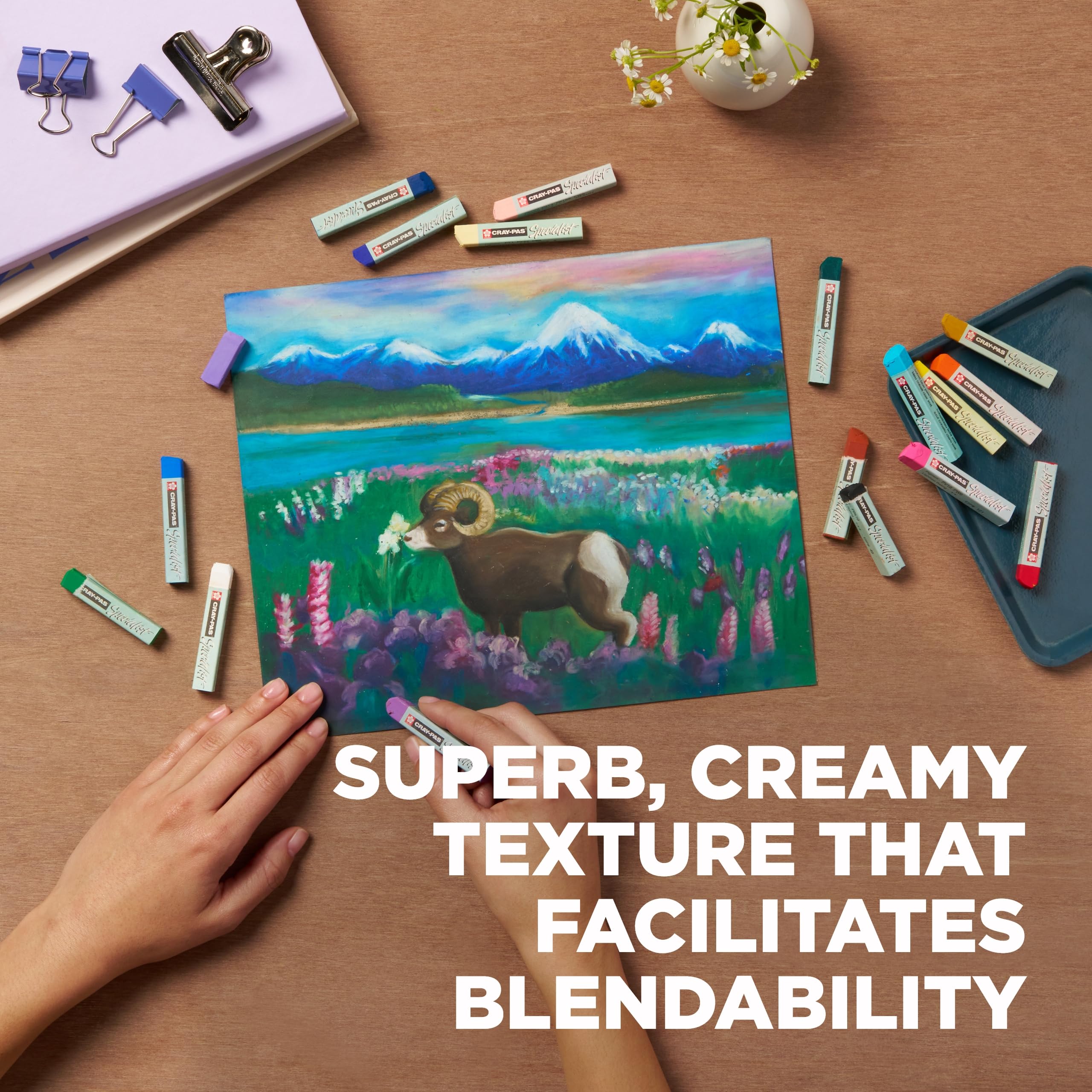 Sakura Cray-Pas Specialist Oil Pastel Set - Soft Oil Pastels for Artists - 36 Pieces