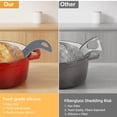 thumbnail image 3 of Upgrade Silicone Sourdough Bread Sling Mat Thickened,  2PCS Reusable Round Dough Baking Mats with Long Handles for Dutch Oven, Non-Stick Bread Making Supplies for Sourdough Bread Transfer, 3 of 7