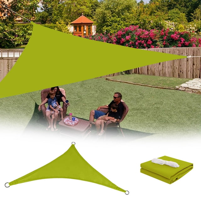 LPSSTORE Sun Shade Triangle Sun Shade 95% Block Canopy for Patio Backyard Garden Outdoor Activities with Fixing Kit