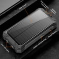 thumbnail image 2 of Outdoor Solar Portable Power Bank with Wireless Charging, Built-in 4 Cables, 20000mAh Battery, IP65 Waterproof, Dustproof, Digital Display power, Dual LED Flashlight, High Conversion efficiency, 2 of 6