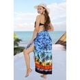 thumbnail image 2 of HAPPY BAY Women's Beachwear Summer Bikini Wraps Beach Wrap Swimwear Coverups Sarong Swim Cover up Skirt Swimsuit Pareo for Women One Size Blue_M75, 2 of 5
