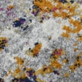 thumbnail image 4 of 5' x 7' Blue and Pink Abstract Power Loom Area Rug, 4 of 5