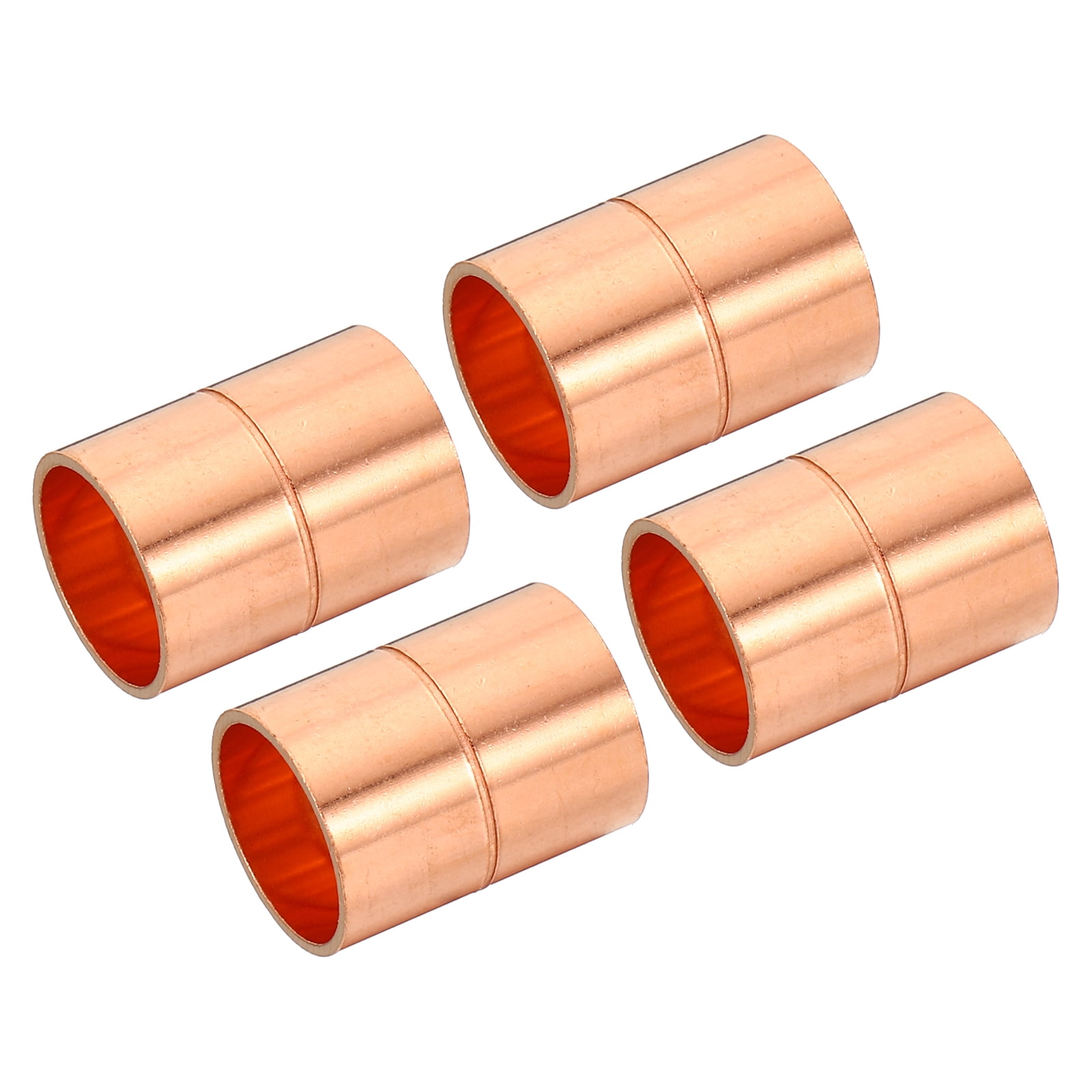 Uxcell 5/8 Inch ID Straight Copper Coupling Sweat End Welding Joint