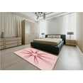 thumbnail image 5 of Ahgly Company Machine Washable Indoor Rectangle Transitional Pastel Red Pink Area Rugs, 6' x 9', 5 of 7