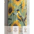 thumbnail image 6 of Yellow Sunflowers Birds Sheer Curtains 84 Inch Length 2 Panels Set, Spring Floral Country Pastoral Voile Window Treatment Rod Pocket Curtains Sheers Drapes for Bedroom/Living Room/Kitchen 52"x84"x2, 6 of 7