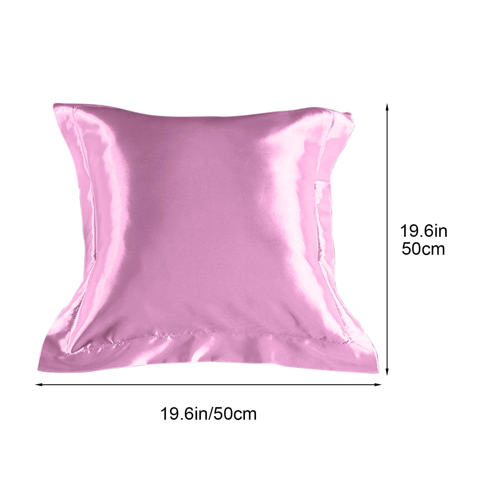 JilgTeok 2 Packs 1pcs Simulated Silk Pillowcase for Hair and Skin Pillow Covers for Cooling Sleep Women Men Skin Friendly