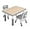 Maple Top With Grey Border, variant on PetFurnishn Table and Chairs Set, Height Adjustable Study Table and Chairs, Arts & Crafts Table, Activity Table, Preschool Furniture, Maple Top With Natural Border