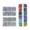 thumbnail image 4 of jifeng 1728-4320 Pieces Nail Art Rhinestones Flatback Clothes Bags Art Craft AB Multicolor, 4 of 4