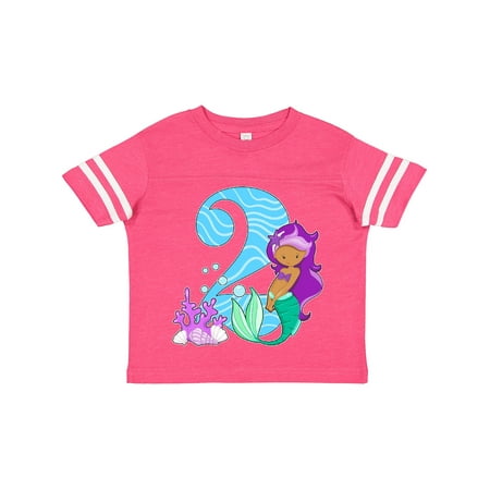 

Inktastic Second Birthday Mermaid Gift Toddler Toddler Girl T-Shirt