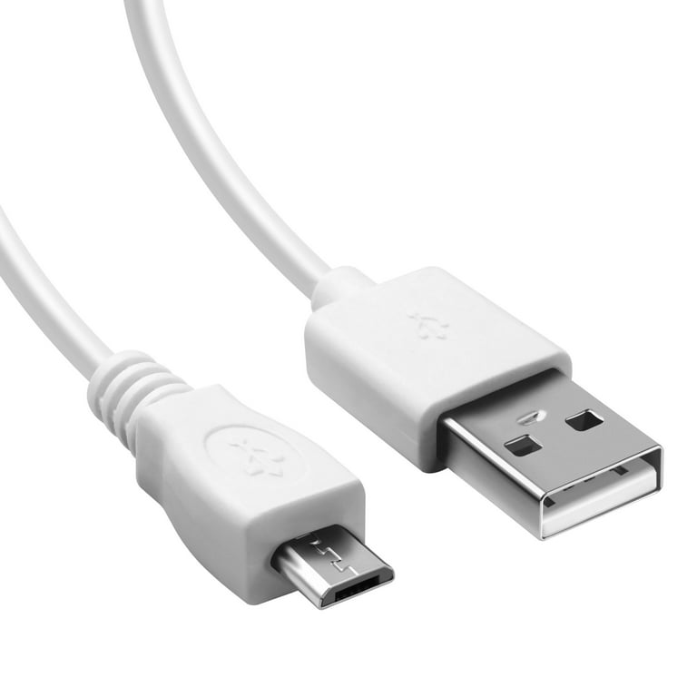 manguera Tacón Abierto 10' 3M White Micro USB Data Sync Charging Cable by Insten for Android  Smartphone Cell Phone Universal 10FT - Walmart.com