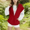 thumbnail image 2 of BFHHYA Girls' Colorblock Hoodie Jacket Kid Tween Oversized Zip-Up Drop Shoulder Sweatshirt with Pockets (4-15 Years), 2 of 4