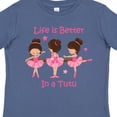 thumbnail image 4 of Inktastic Life's Better in a Tutu Ks Girls Toddler T-Shirt, 4 of 5