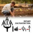 thumbnail image 4 of Cultivator Tool Set, Hand Held Garden Cultivator with Detachable Tines, 2-In-1 Garden Soil Scarifier, Reseeding Grass or Soil Mixing Ventilated Scarifier  Tiller, 4 of 7
