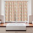 thumbnail image 2 of Ambesonne Art Nouveau Kitchen Curtains, Vibrant Japanese, 55"x39", Multicolor, 2 of 3