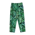 thumbnail image 4 of Goofa Monstera Leaves Printed Soft Pajama Pants for Women, Wide Leg Comfy Casual Lounge Yoga Pants-Small, 4 of 9