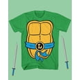 thumbnail image 5 of Teenage Mutant Ninja Turtles Shirt Boy's Leonardo Short Sleeve Costume Top, 5 of 5