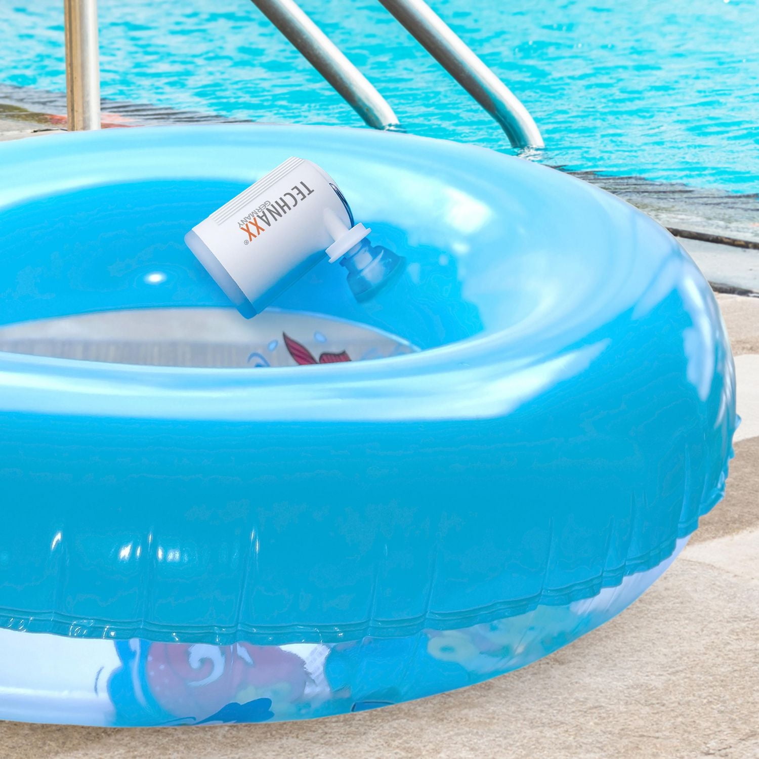 Mini pompe à air sur batterie Technaxx TX-261 - Blanc