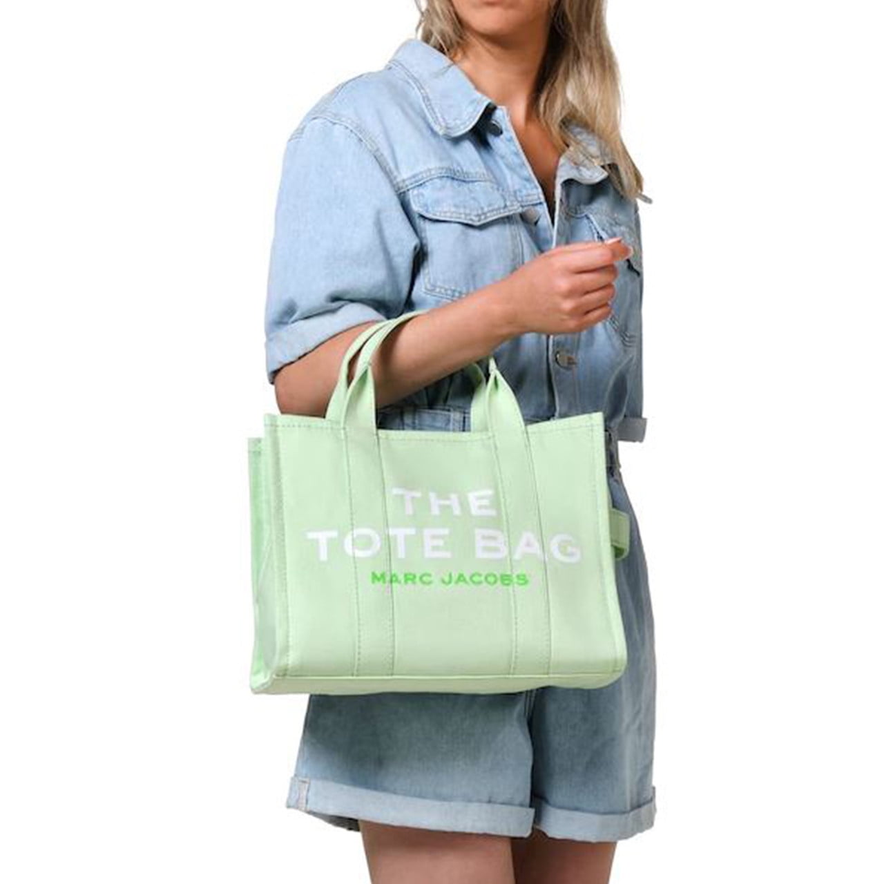 MARC JACOBS THE TOTE BAG グリーン Marc Jacobs The Canvas Medium Tote Bag - Chlorophyll Green