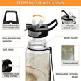 thumbnail image 4 of Sports Water Bottle 1000ML Tritan Food Grade Clear Water Bottle Fitness Outdoor Sports Bike Dragon and Sea, 4 of 7