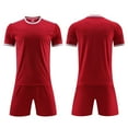 thumbnail image 2 of Ruyang Boys Football Training Suit Breathable Sport Jerseys for Kids Youth Solid Color Soccer Fans Shirt & Shorts Sets, 2 of 4