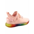 thumbnail image 2 of Gabby Rainbow Sole Lace Up Look Slip On Fashion Sneaker ( Pink, 7), 2 of 2