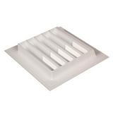 Plastic White Louve Vent, 5-1/2 X 4-7/8" - Maine Depot Diect