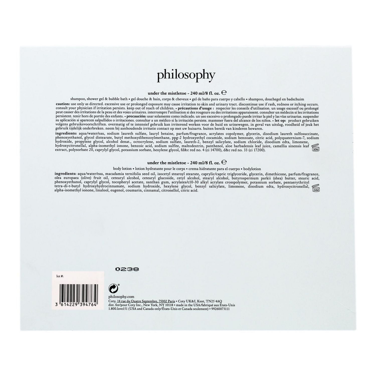 Philosophy Under The Mistletoe Bath & Body Gift Set