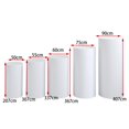 thumbnail image 5 of perfeclan 5Pcs Cylinder Plinth Covers Cylinder Plinth Stand Covers, Elegant Lightweight Cylinder Pedestal Covers for Festivals Birthday White, 5 of 9