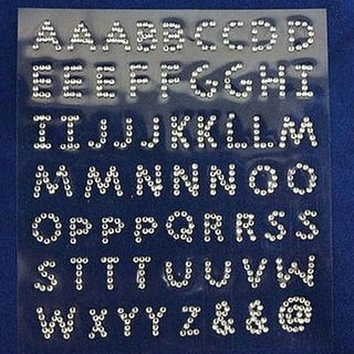 156 Pieces Rhinestone Letters Stickers, Large Glitter Bling Alphabet Letter  Sti