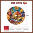 thumbnail image 2 of Haiem Vibrant Picnic Food Spread Pattern Christmas Tree Skirt Merry Christmas Party Christmas Tree Decoration,New Year Decorations-36", 2 of 6