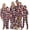 Festive Plaid, variant on Family Matching - Footed Pajamas - Frosty Winter Adult Hoodie Fleece One Piece - Adult - Small2X/Dbl Wide (Fits 5'3 - 5'6")