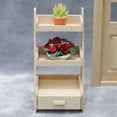 thumbnail image 3 of 1 estante de madera en miniatura para flores, 1/12, soporte de flores de madera para decoración., 3 of 6