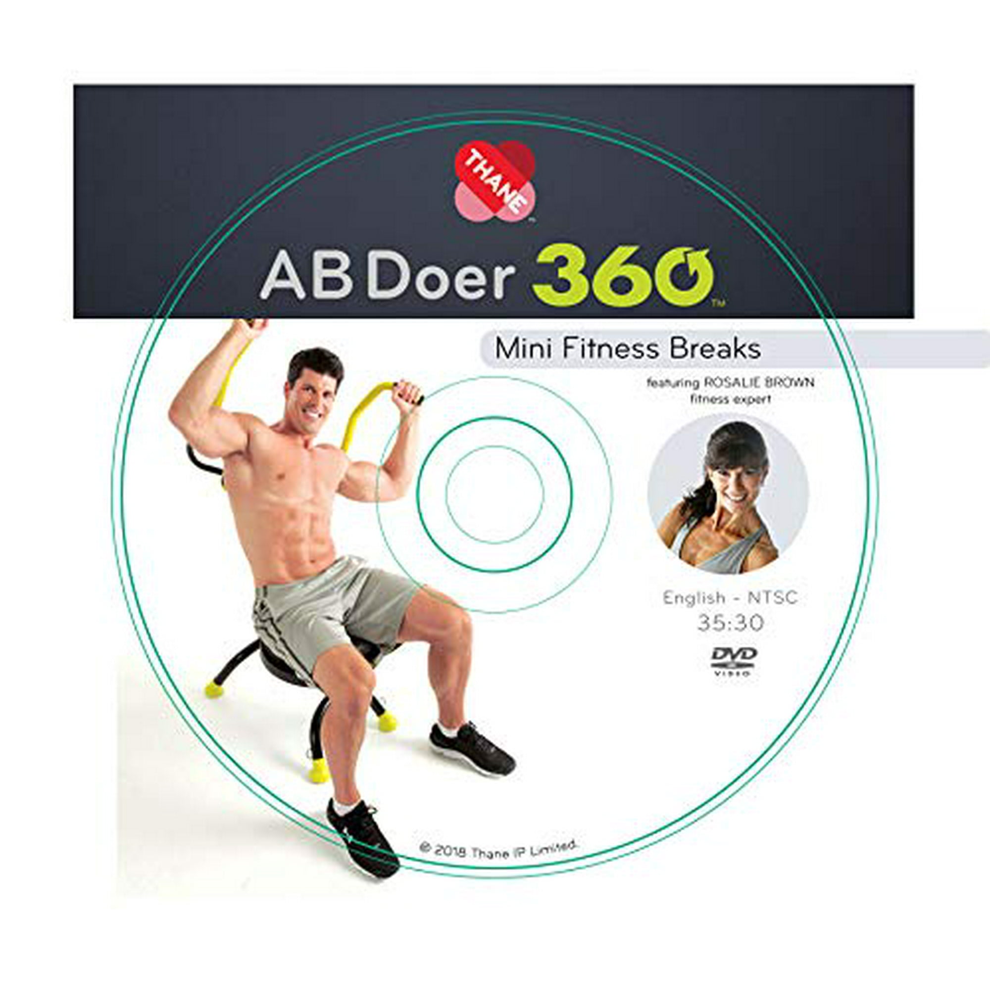 AB Doer 360 Fitness System Accessories Set of 3 Workout DVD s Walmart