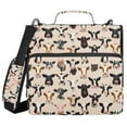 thumbnail image 2 of Zipper Binder Cute Cow 1.5 Inch Binder Folder Bag with Shoulder Strap and Handle, 2 of 8