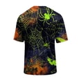 thumbnail image 4 of DORKASM Halloween Shirts for Men Short Sleeve Spooky Plus Size Tshirt Crew Neck Funny Print Pumpkin Vacation Tops Ghost Graphic 2026 Loose Pullover Black M, 4 of 5