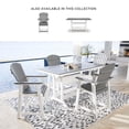 thumbnail image 2 of Ashley Furniture Transville Outdoor Plastic Dining Table in Gray and White, 2 of 15