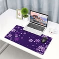 thumbnail image 4 of Kdxio Crystal Purple Snowflake Print Large Gaming Mouse Pad,Non-Slip Base,Water Resist Keyboard Pad for Gamer,Office & Home,29.5 x 15.8 in, 4 of 6
