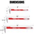 thumbnail image 2 of Juego de herramientas para extraer uñas SHALL, 3 piezas, muy resistentes, 20 cm, 25 cm, 30 cm, 2 of 7