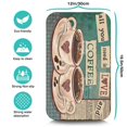 thumbnail image 5 of Coffee Text Pattern Coffee Bar Mat Accessories for Countertop Absorbent Hide Stain Dish Drying Mats for Kitchen Counter Draining Pad Under Coffee Maker Coffee Pot Espresso Machine 19.5x12in, 5 of 7
