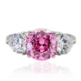 thumbnail image 3 of Luxe Jewelry Designs Women's Stainless Steel Ring with AAA Grade CZ in Rose - Size 9 (Pack of 2), 3 of 4