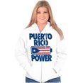 thumbnail image 4 of Puerto Rico Power PR Flag Pride Zip Up Hoodie Men's Women's Brisco Brands S, 4 of 5