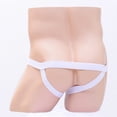 thumbnail image 5 of HUPOM Mens Underwear Boxer Briefs Male Thongs Low waist Elastic Waist Solid Thong White One Size, 5 of 6