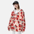 thumbnail image 3 of Lsque Red Strawberry UPF 50+ Lightweight Sun Protection Men's Women's Long Sleeve Shirt, Hoodie Performance -Medium, 3 of 9