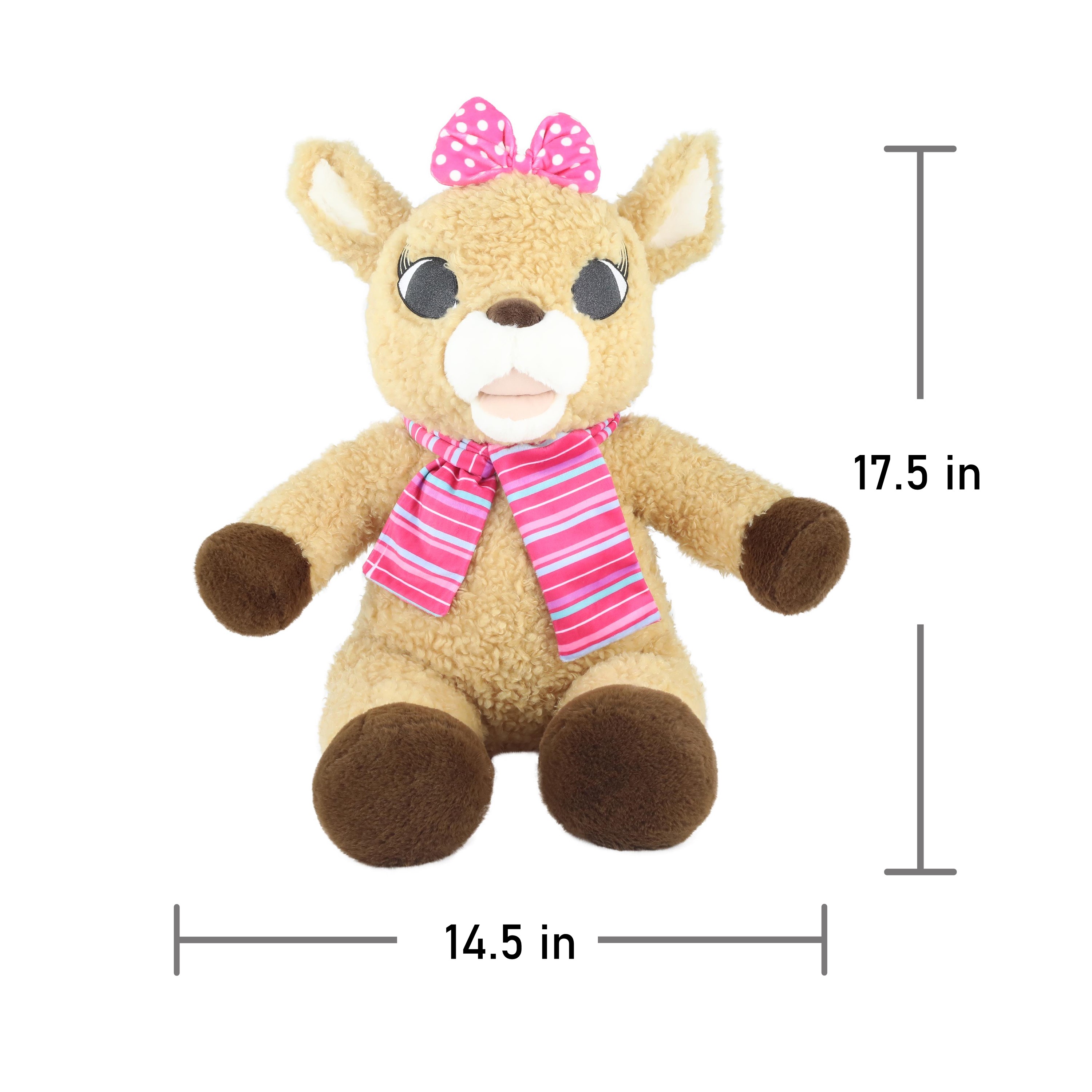 Rudolph The Red Nosed Reindeer, 17 inch Soft plush Toy, Friends