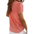 thumbnail image 2 of V-Neck Solid Color Women Buttons Shirt With Pocket, 2 of 2