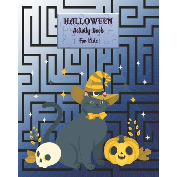 HALLOWEEN Activity Book For Kids: Halloween with This Adorable Maze Book That is Perfect for Little Hands. 100 Mazes Activity Book with Solution. Fun & Enjoy. (Paperback)